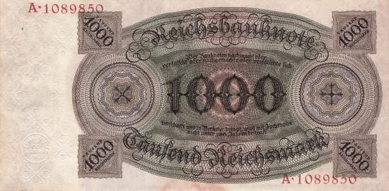 1000 Mark 1924 R.172a R/A